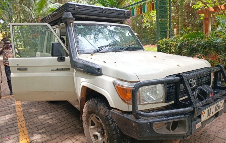 Aa land cruiser 78 series troop carrier troopy side view