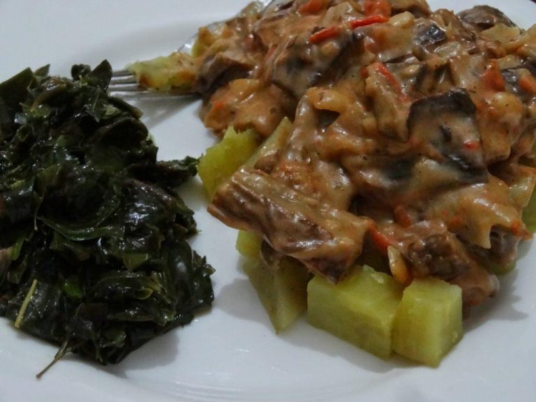 Malewa with sweet potatoes - Bagisu food