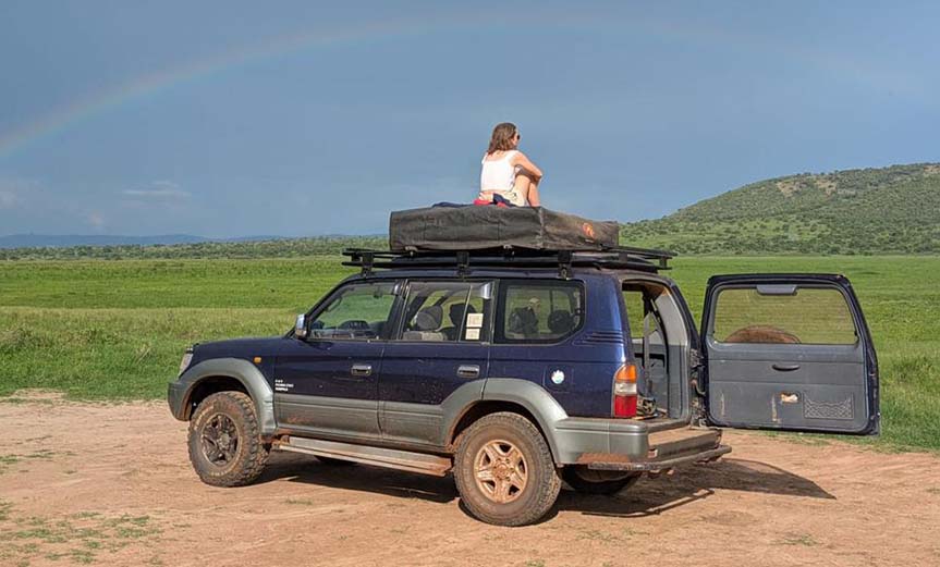 Land Cruiser TX with Rooftop Tent & Camping Equipment